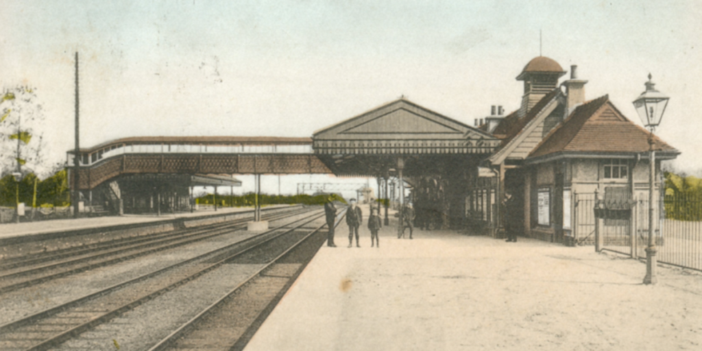church crookham train station 1950